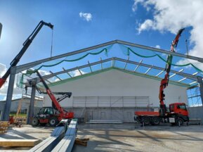 Bau eines landwirtschaftlichen Gebäudes durch die Zimmerei Andreas Fendt